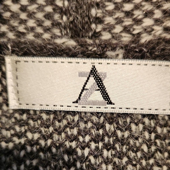 Geometric Gray and Pink Women's Cardigan - Picture 2 of 5